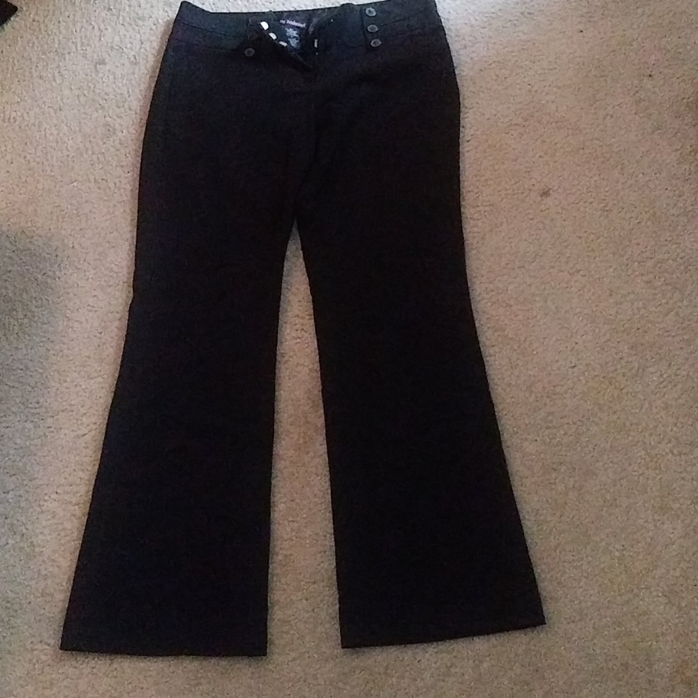 Juniors Black Benbasset Black Dress Pant